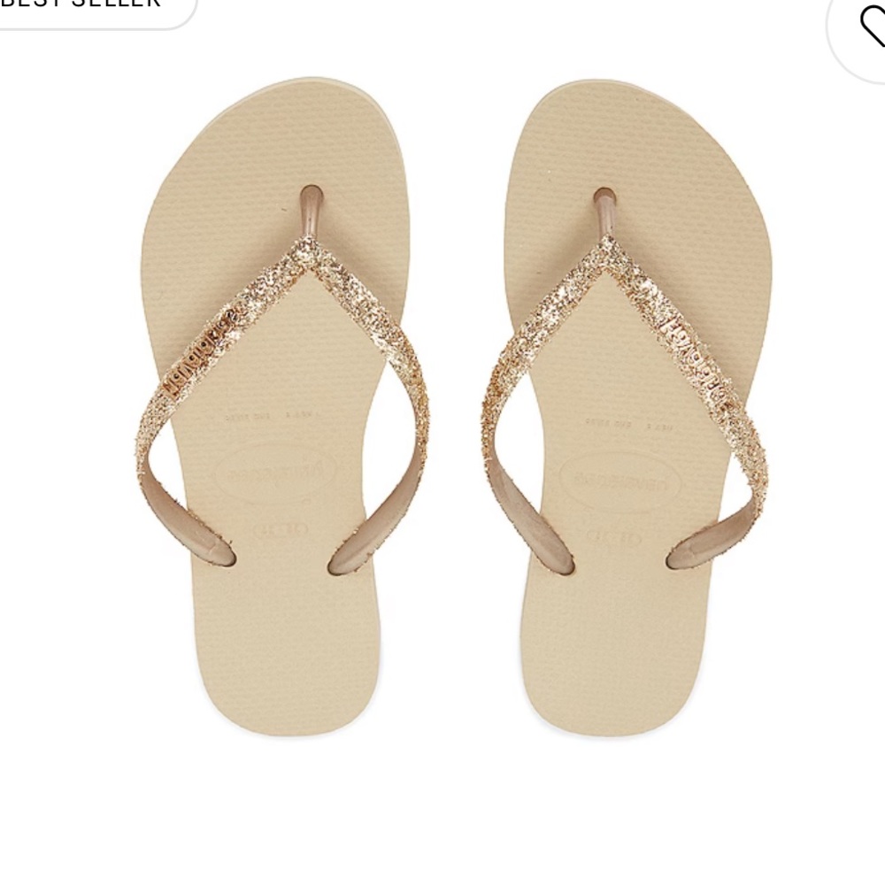 Slim Glitter II Flip Flop in Sand Grey Havaianas